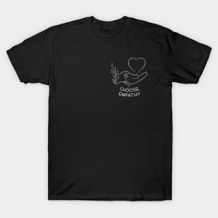 Choose Empathy | Line Art Design T-Shirt